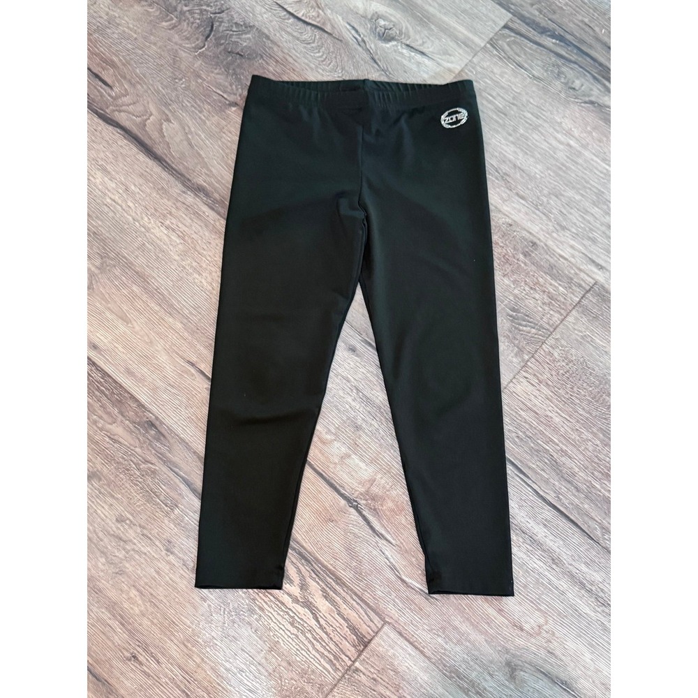 Zone Gymnastics, black leggings, youth size large